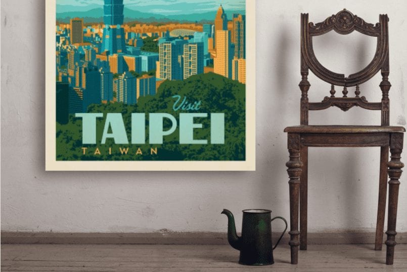 taipei travel poster